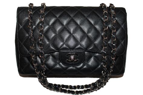 chanel large black bag|black chanel jumbo flap bag.